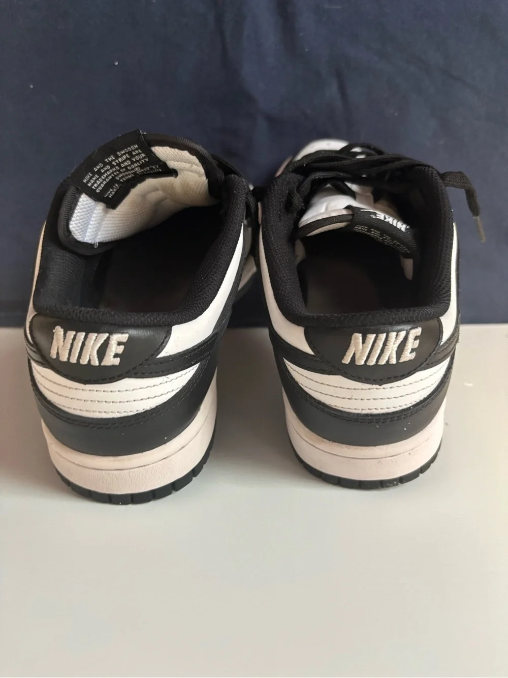 Nike Women’s 7.5 Black and White Low Panda Dunks